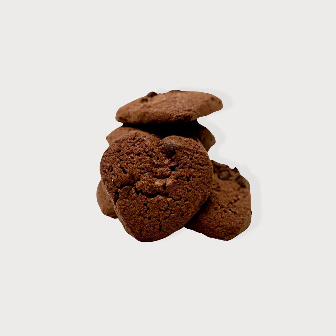 CUORI AL CACAO CON GOCCE DI CIOCCOLATO SENZA GLUTINE
