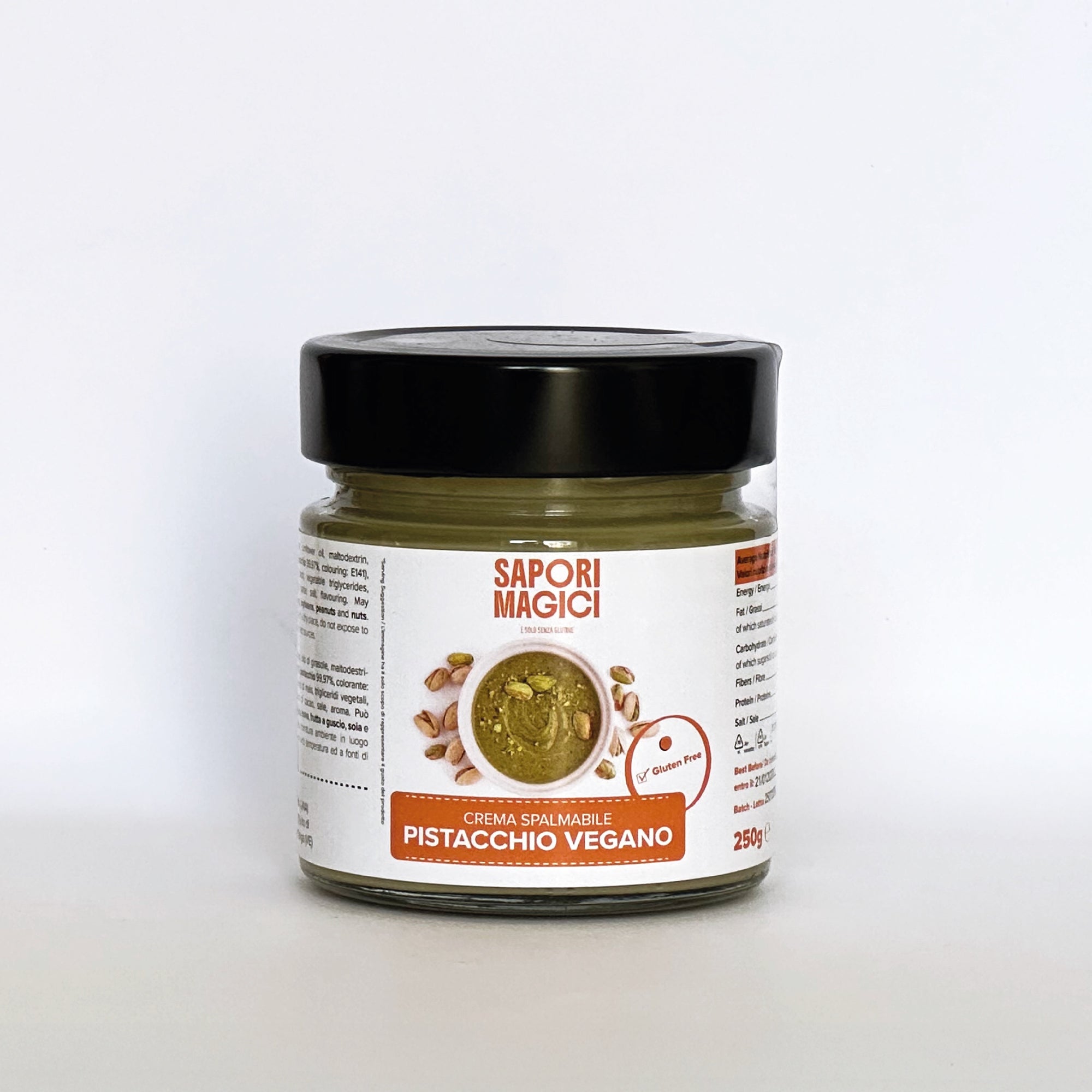 Crema spalmabile al pistacchio vegana e senza glutine